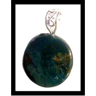 Green Jasper jewelry - Indian pendant - Fashion jewelry