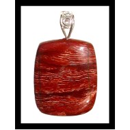Bijoux en Jaspe Rouge - Pendentif indien - Bijoux fantaisie