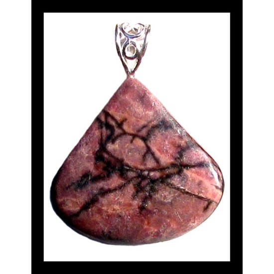 Indian silver plated jewellery - Indian Jasper stone Pendant,Indian Jasper Pendant