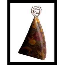 Bijoux en Jaspe Paysage - Pendentif indien - Bijoux fantaisie Bijoux en Jaspe Paysage - Pendentif indien - Bijoux fantaisie