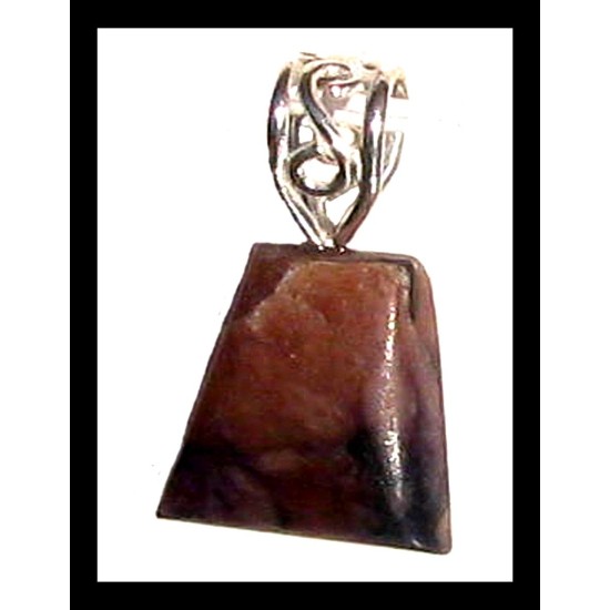 Indian silver plated jewellery - Indian Jasper stone Pendant,Indian Jasper Pendant