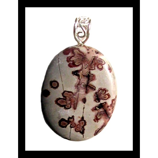 Indian silver plated jewellery - Indian Jasper stone Pendant,Indian Jasper Pendant