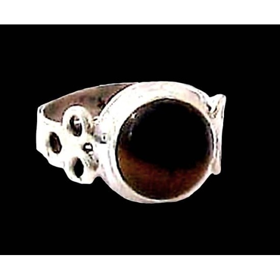 Indian silver jewellery - Indian Tiger Eye Ring,Indian rings