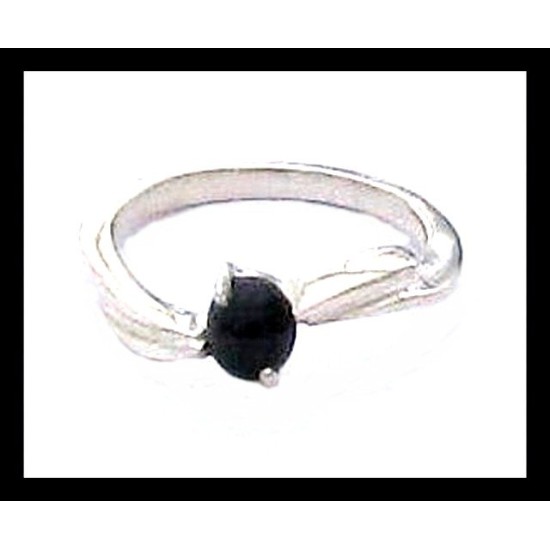 Bijoux indiens - Bague Onyx - Bague indienne en argent,Bagues indiennes