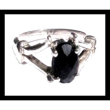 Bijoux indiens - Bague Onyx - Bague indienne en argent Bijoux indiens - Bague Onyx - Bague indienne en argent