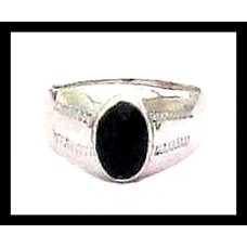 Bijoux indiens - Bague Onyx - Bague indienne en argent Bijoux indiens - Bague Onyx - Bague indienne en argent