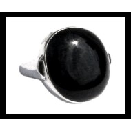 Bijoux indiens - Bague Onyx - Bague indienne en argent