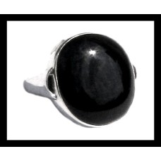 Bijoux indiens - Bague Onyx - Bague indienne en argent Bijoux indiens - Bague Onyx - Bague indienne en argent