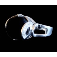 Rhodium Silver Natural Onex Ring