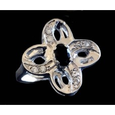 Bague argent rhodié Onyx naturelle Bague argent rhodié Onyx naturelle