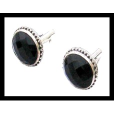 Bijoux Onyx argent - Boutons de Manchettes indiens Onyx Bijoux Onyx argent - Boutons de Manchettes indiens Onyx
