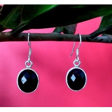 Bijoux Onyx argent - Boucles d'Oreilles indiennes Onyx Bijoux Onyx argent - Boucles d'Oreilles indiennes Onyx