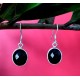 Bijoux Onyx argent - Boucles d Oreilles indiennes Onyx,Boucles d Oreilles indiennes