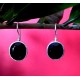 Bijoux Onyx  argent - Boucles d Oreilles indiennes Onyx,Boucles d Oreilles indiennes