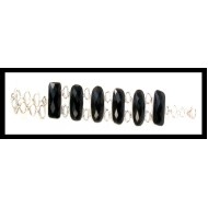 Bijoux indiens - Bracelet Onyx - Bracelet indien en argent