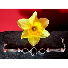 Bijoux indiens - Bracelet Onyx - Bracelet indien en argent Bijoux indiens - Bracelet Onyx - Bracelet indien en argent