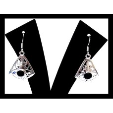 Indian silver jewellery - Indian Onex Earrings Indian silver jewellery - Indian Onex Earrings