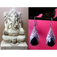 Indian silver jewellery - Indian Onex Earrings