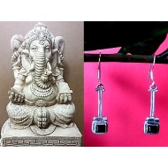 Indian silver jewellery - Indian Onex Earrings