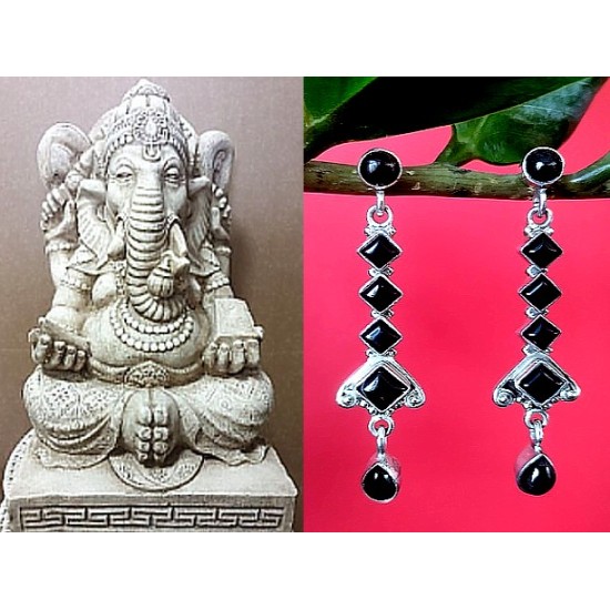 Indian silver jewellery - Indian Onex Earrings,Indian Earrings