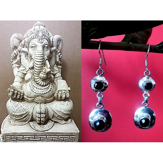 Indian silver jewellery - Indian Onex Earrings,Indian Earrings