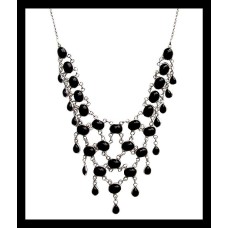 Bijoux indiens - Collier Onyx - Collier indien en argent Bijoux indiens - Collier Onyx - Collier indien en argent