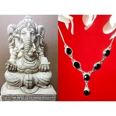 Bijoux indiens - Collier Onyx - Collier indien en argent Bijoux indiens - Collier Onyx - Collier indien en argent