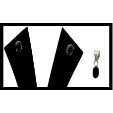 Bijoux indiens argent - Parure indienne Onyx Bijoux indiens argent - Parure indienne Onyx