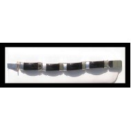 Bijoux indiens - Bracelet Onyx - Bracelet indien en argent