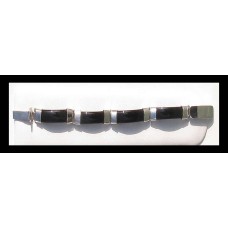 Bijoux indiens - Bracelet Onyx - Bracelet indien en argent Bijoux indiens - Bracelet Onyx - Bracelet indien en argent