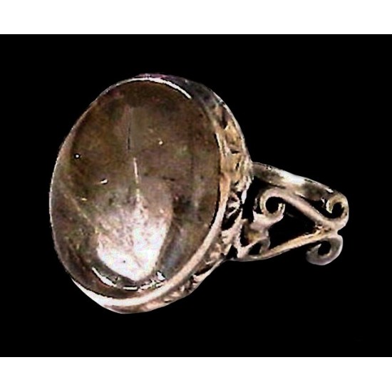 Indian silver jewellery - Indian Rutile Quartz Ring,Indian Rings