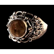 Indian silver jewellery - Indian Rutile Quartz Ring