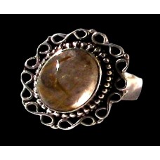 Bague argent Quartz Rutile - Bague indienne - Bijoux indiens Bague argent Quartz Rutile - Bague indienne - Bijoux indiens