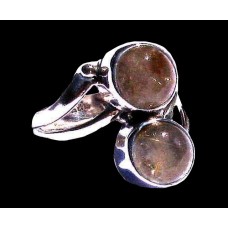 Bague argent Quartz Rutile - Bague indienne - Bijoux indiens Bague argent Quartz Rutile - Bague indienne - Bijoux indiens