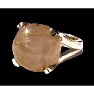 Bague argent Quartz Rutile - Bague indienne - Bijoux indiens