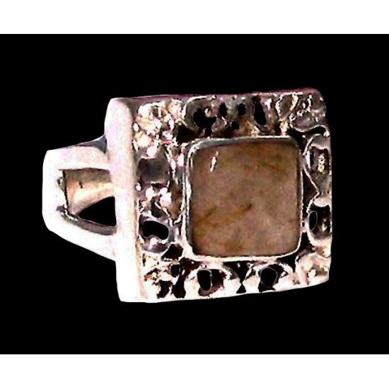 Indian silver jewellery - Indian Rutile Quartz Ring,Indian Rings