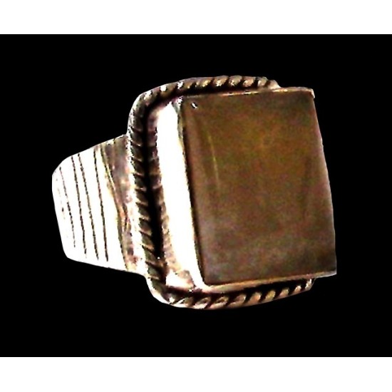 Indian silver jewellery - Indian Rutile Quartz Ring,Silver mens rings