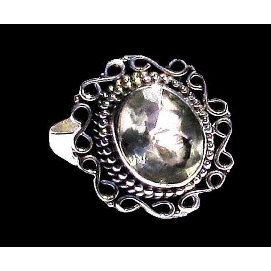 Indian silver jewellery - Indian Quartz Ring,Indian Rings