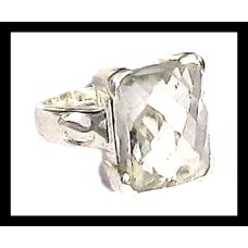 Quartz - Bijoux indiens - Bague indienne en argent Quartz - Bijoux indiens - Bague indienne en argent