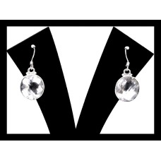 Quartz - Boucles d'Oreilles argent - Bijoux Inde Quartz - Boucles d'Oreilles argent - Bijoux Inde