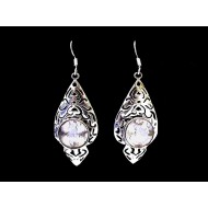 India silver jewellery - Indian Quartz Earrings