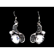 India silver jewellery - Indian Quartz Earrings