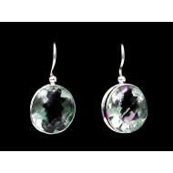 Quartz - Silver Earrings - India Jewelry