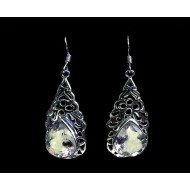 Quartz - Silver Earrings - India Jewelry
