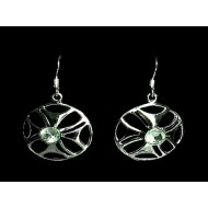 Quartz Vert - Boucles d'Oreilles indiennes - Bijoux Inde