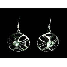 Quartz Vert - Boucles d'Oreilles indiennes - Bijoux Inde Quartz Vert - Boucles d'Oreilles indiennes - Bijoux Inde