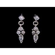 India silver jewellery - Indian Quartz Earrings