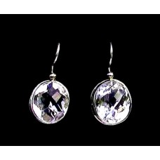 Quartz - Boucles d'Oreilles argent - Bijoux Inde Quartz - Boucles d'Oreilles argent - Bijoux Inde