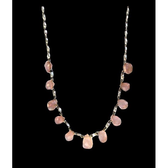 Indian silver jewelry - Creation Quartz Necklace,Indian Necklaces