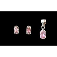 Indian silver jewellery - Indian Quartz Pendant set